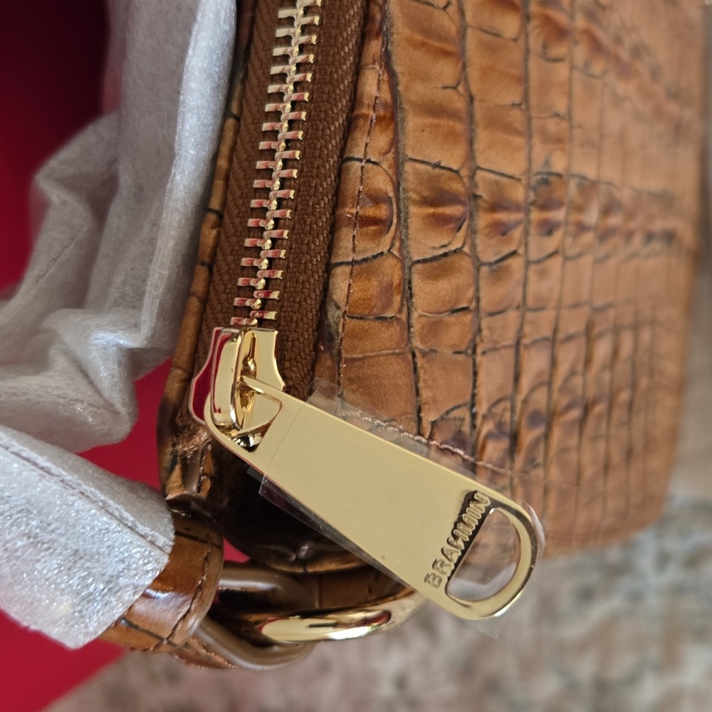 Brahmin Shayna Crossbody Bag In Luggage Brown Leontyne. NWT. RARE - Picture 12 of 12